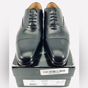 New In Box $375 MAGNANNI Black Leather Dress Shoes (Men’s Size US 14 | EU 47)